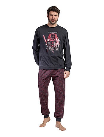 Pyjama pantalon top manches longues May The Force Star Wars