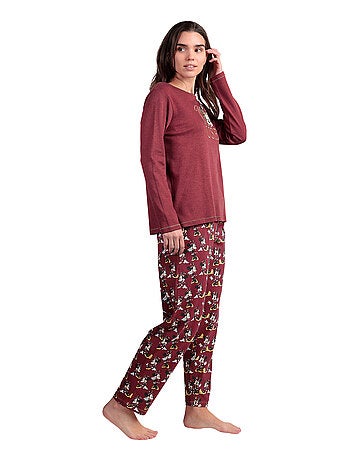 Pyjama pantalon top manches longues Minnie Mouse Disney