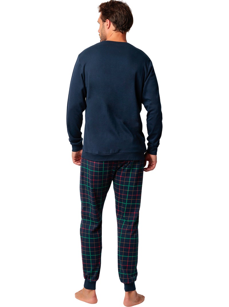 Pyjama pantalon top manches longues Nap Time Disney Bleu marine - Kiabi