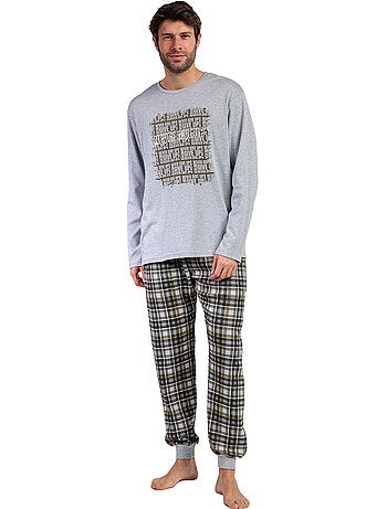 Pyjama pantalon top manches longues Never Give Up