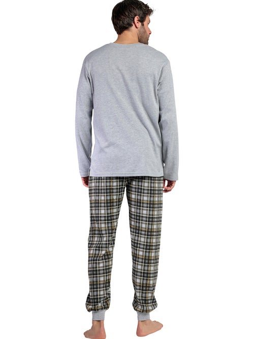 Pyjama pantalon top manches longues Never Give Up - Kiabi Pyjama pantalon top manches longues Never Give Up - Kiabi