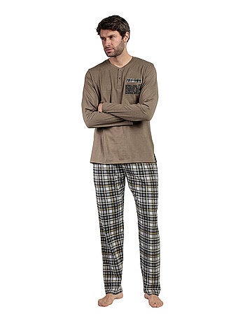 Pyjama pantalon top manches longues Never Give You Up