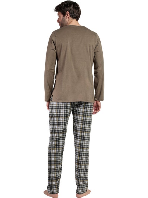 Pyjama pantalon top manches longues Never Give You Up - Kiabi
