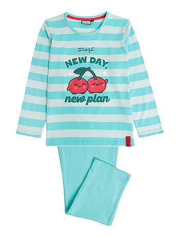 Pyjama pantalon top manches longues new day plan