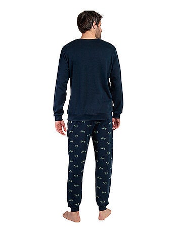 Pyjama pantalon top manches longues Old School