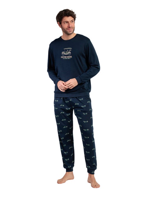 Pyjama pantalon top manches longues Old School - Kiabi
