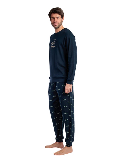 Pyjama pantalon top manches longues Old School - Kiabi