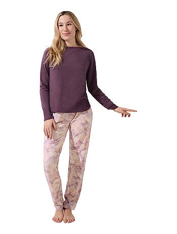 Pyjama pantalon top manches longues Olena