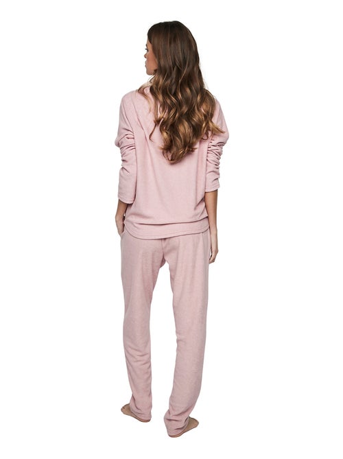 Pyjama pantalon top manches longues P103 CUDDLY - Kiabi