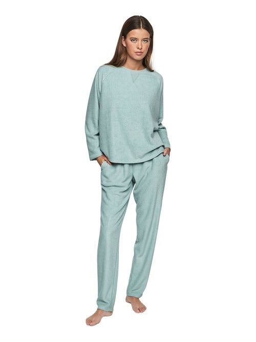 Pyjama pantalon top manches longues P103 CUDDLY - Kiabi