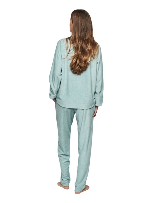 Pyjama pantalon top manches longues P103 CUDDLY - Kiabi