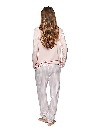 Pyjama pantalon top manches longues P105 OXFORD