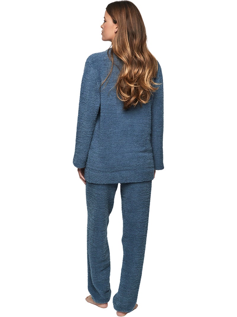 Pyjama pantalon top manches longues P110 CANDY CLOUD Bleu - Kiabi