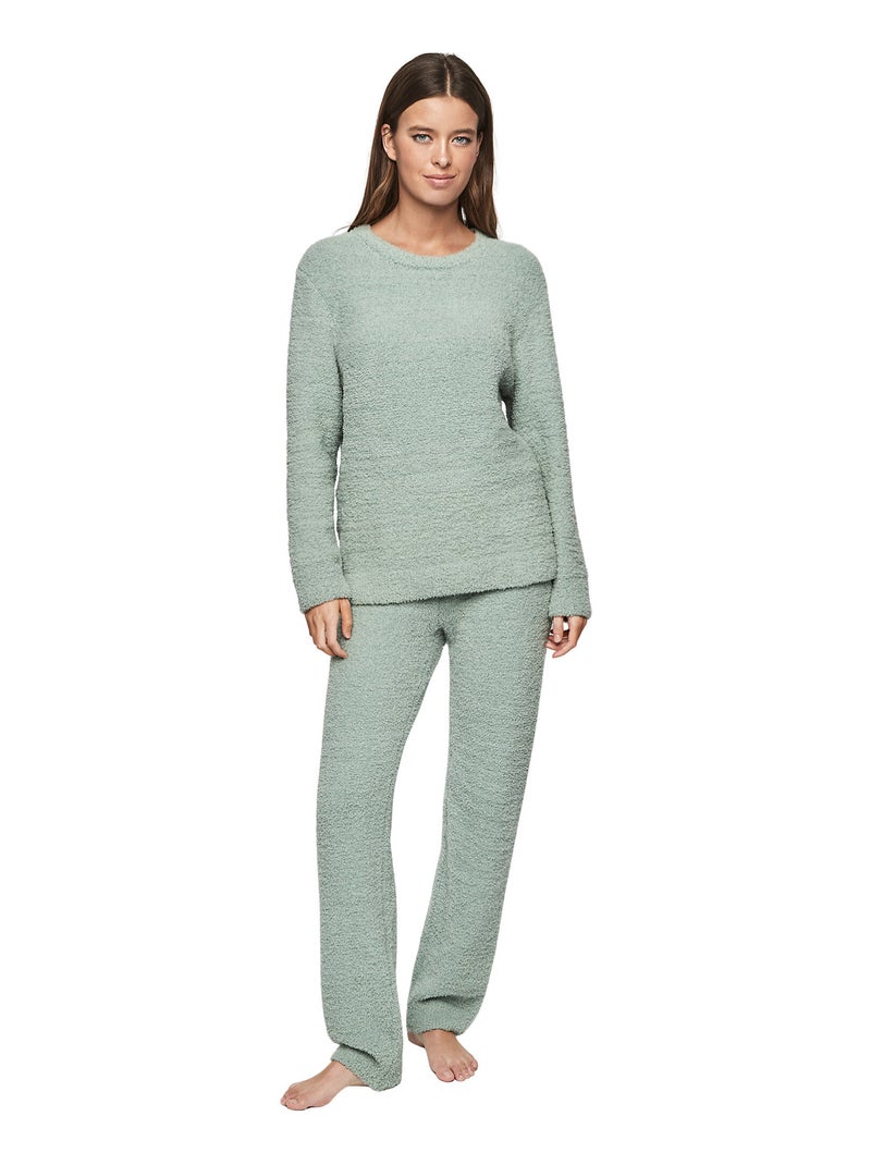 Pyjama pantalon top manches longues P110 CANDY CLOUD Vert - Kiabi