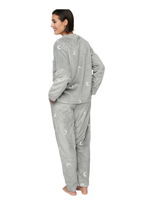 Pyjama pantalon top manches longues P112 ETOILE DE SOIR - Kiabi
