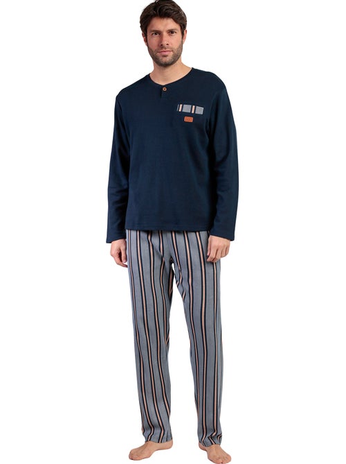 Pyjama pantalon top manches longues Pointe Antonio Miro - Kiabi Pyjama pantalon top manches longues Pointe Antonio Miro - Kiabi