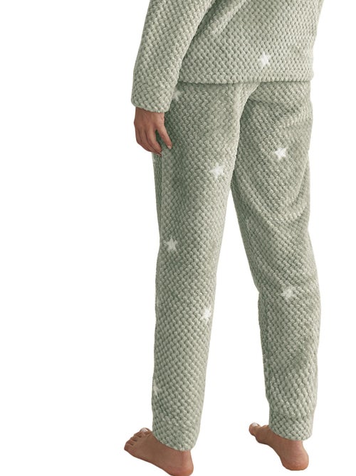 Pyjama pantalon top manches longues POLAR - Kiabi Pyjama pantalon top manches longues POLAR - Kiabi