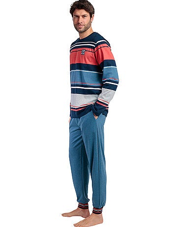 Pyjama pantalon top manches longues Rayas Burnt Lois