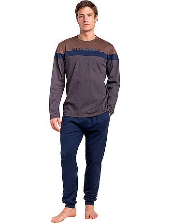 Pyjama pantalon top manches longues rayas dapper antonio miro