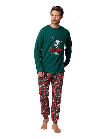 Pyjama pantalon top manches longues Reindeer Crossing Peanuts