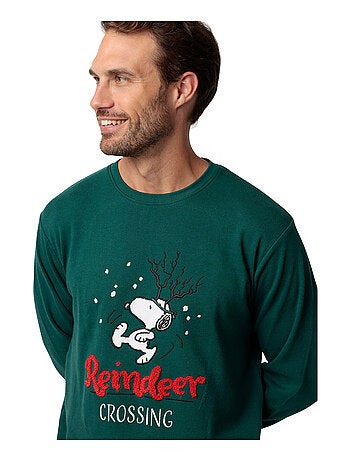 Pyjama pantalon top manches longues Reindeer Crossing Peanuts