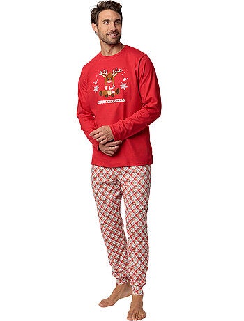Pyjama pantalon top manches longues Reindeer