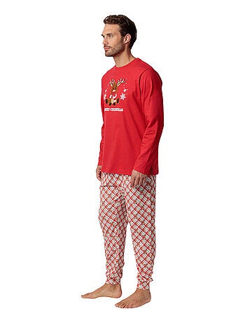 Pyjama pantalon top manches longues Reindeer