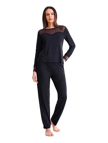 Pyjama pantalon top manches longues ROXANNE