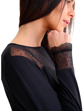 Pyjama pantalon top manches longues ROXANNE