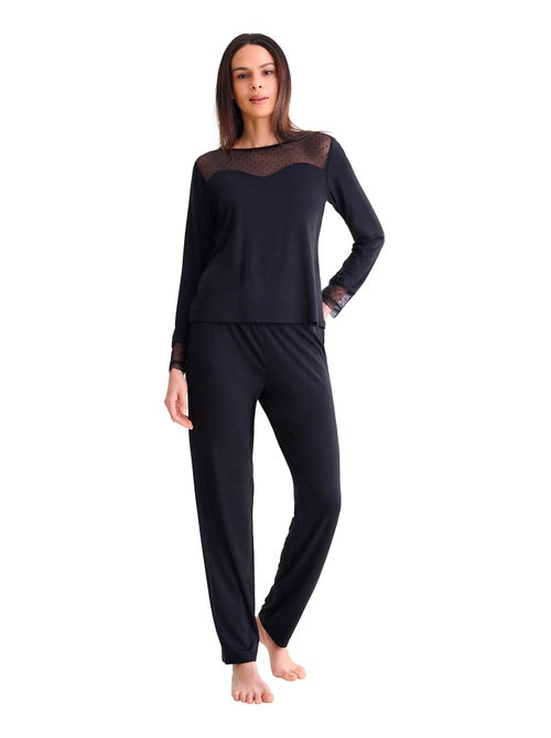 Pyjama pantalon top manches longues ROXANNE - Kiabi