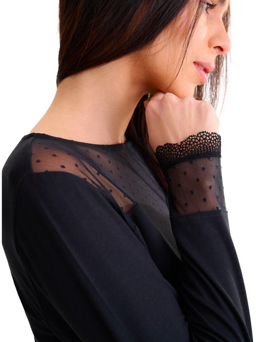 Pyjama pantalon top manches longues ROXANNE - Kiabi