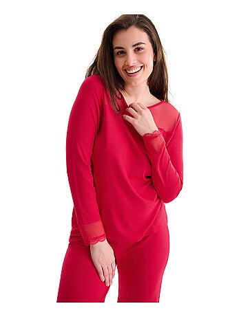 Pyjama pantalon top manches longues ROXANNE