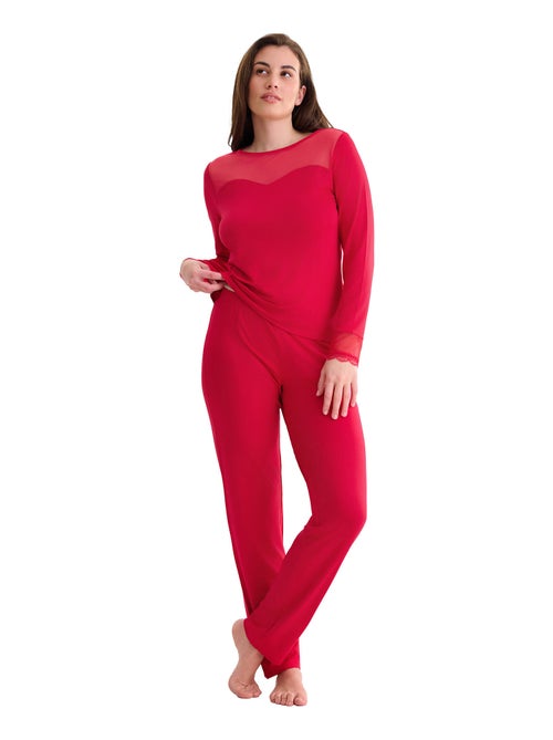 Pyjama pantalon top manches longues ROXANNE - Kiabi