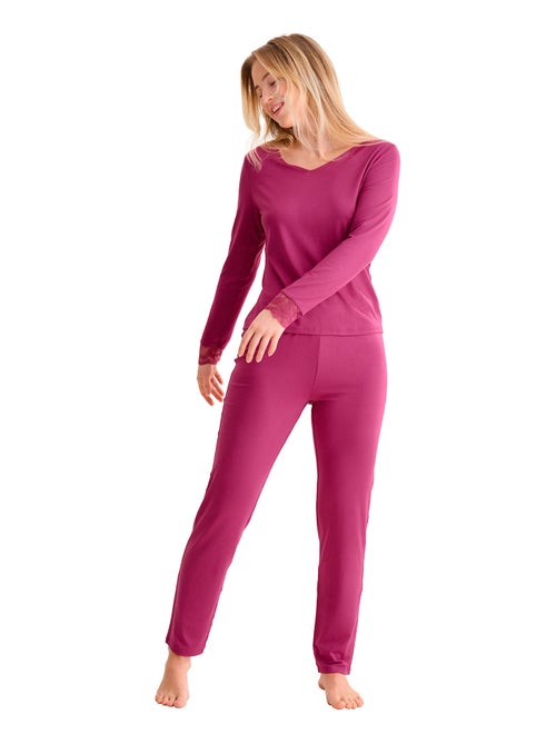 Pyjama pantalon top manches longues RUTH - Kiabi