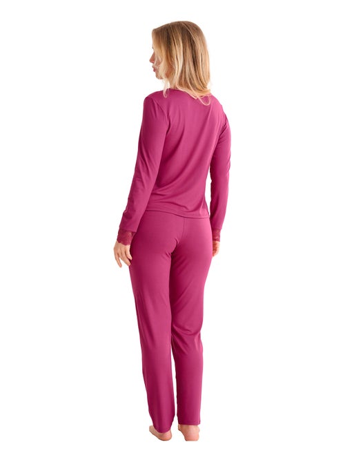 Pyjama pantalon top manches longues RUTH - Kiabi