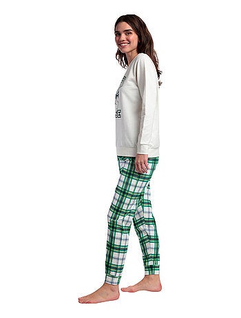 Pyjama pantalon top manches longues Ski Mouse Disney