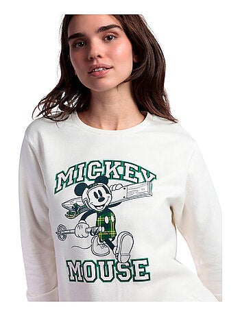 Pyjama pantalon top manches longues Ski Mouse Disney