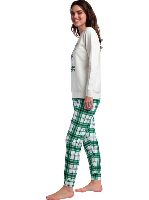Pyjama pantalon top manches longues Ski Mouse Disney - Kiabi