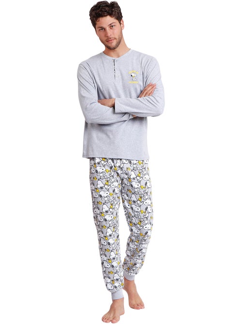 Pyjama pantalon top manches longues Snoopy Funny Peanuts - Kiabi
