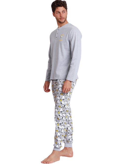 Pyjama pantalon top manches longues Snoopy Funny Peanuts - Kiabi