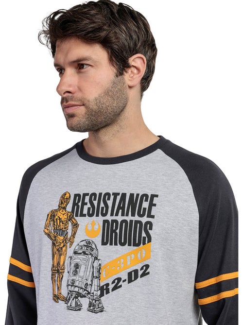 Pyjama pantalon top manches longues Sport Star Wars - Kiabi