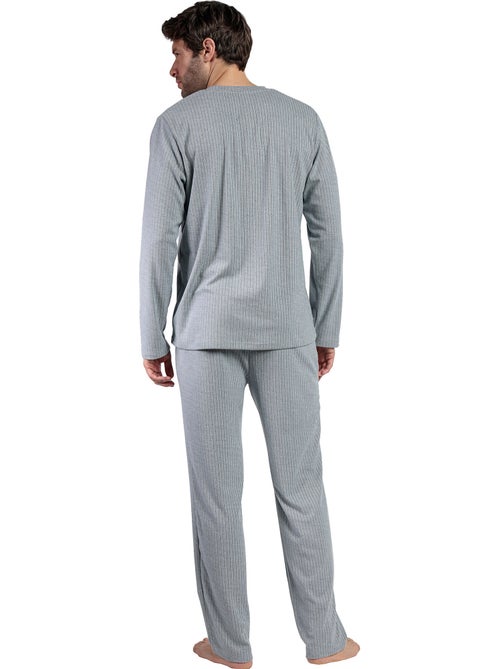 Pyjama pantalon top manches longues Supersoft - Kiabi Pyjama pantalon top manches longues Supersoft - Kiabi