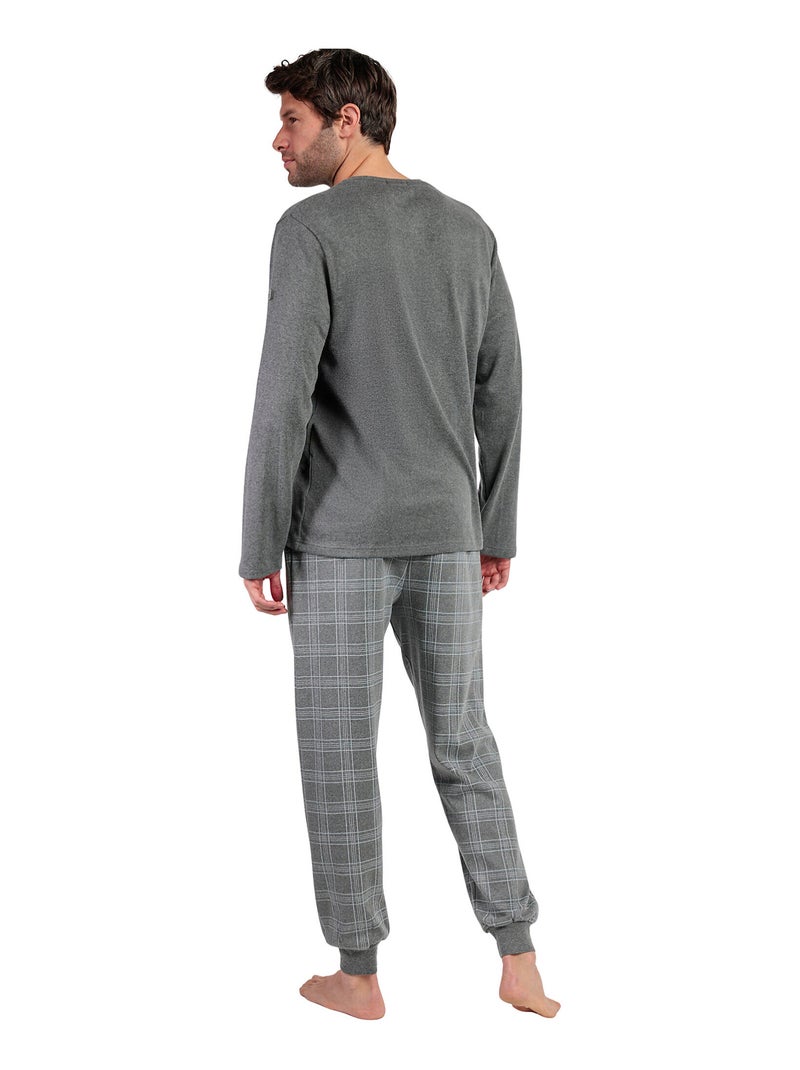 Pyjama pantalon top manches longues Suv Antonio Miro Gris - Kiabi