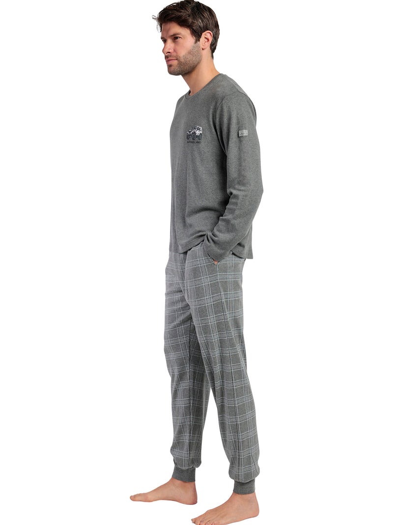 Pyjama pantalon top manches longues Suv Antonio Miro Gris - Kiabi
