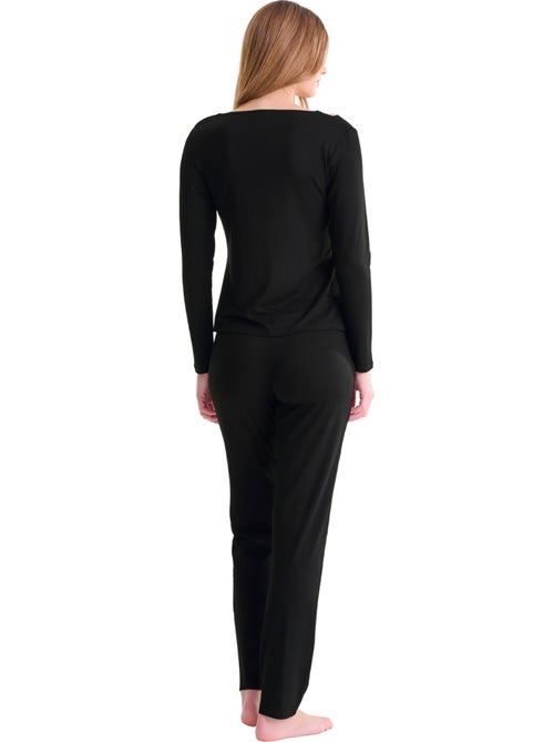 Pyjama pantalon top manches longues tania - Kiabi Pyjama pantalon top manches longues tania - Kiabi