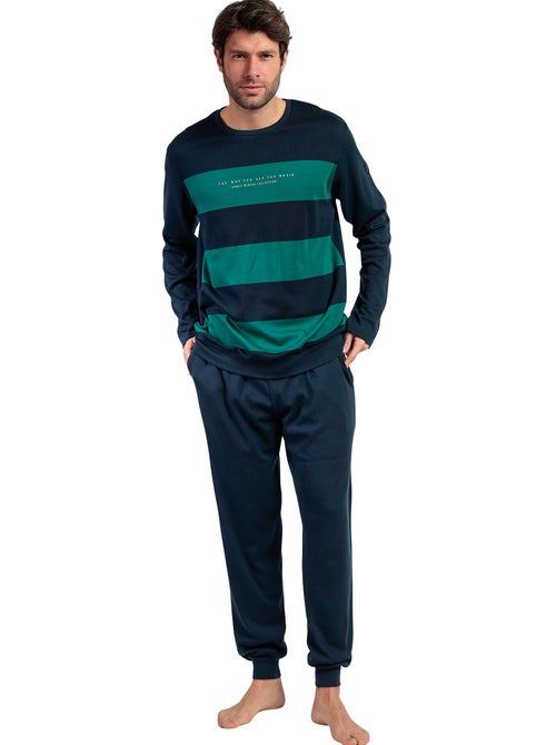 Pyjama pantalon top manches longues The Way You See - Kiabi Pyjama pantalon top manches longues The Way You See - Kiabi