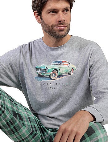 Pyjama pantalon top manches longues Vintage Car Lois