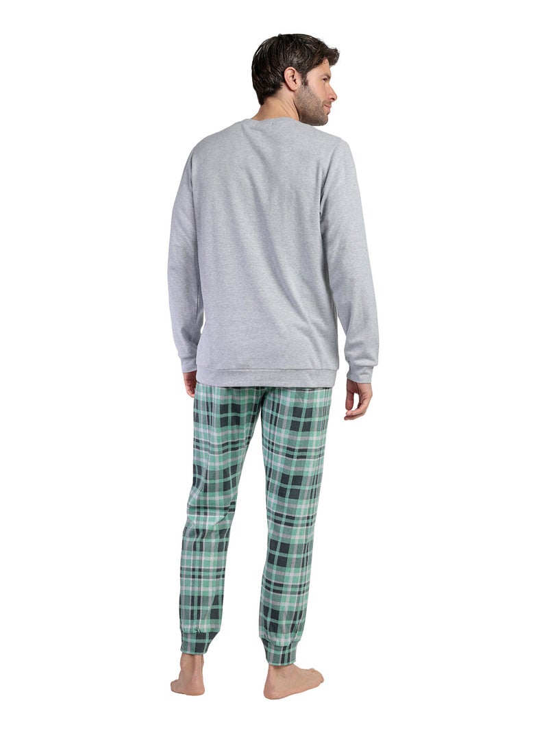 Pyjama pantalon top manches longues Vintage Car Lois Gris - Kiabi