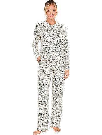 Pyjama pantalon top manches longues wild calm
