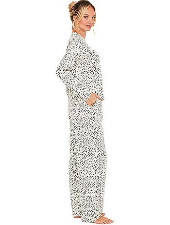 Pyjama pantalon top manches longues wild calm